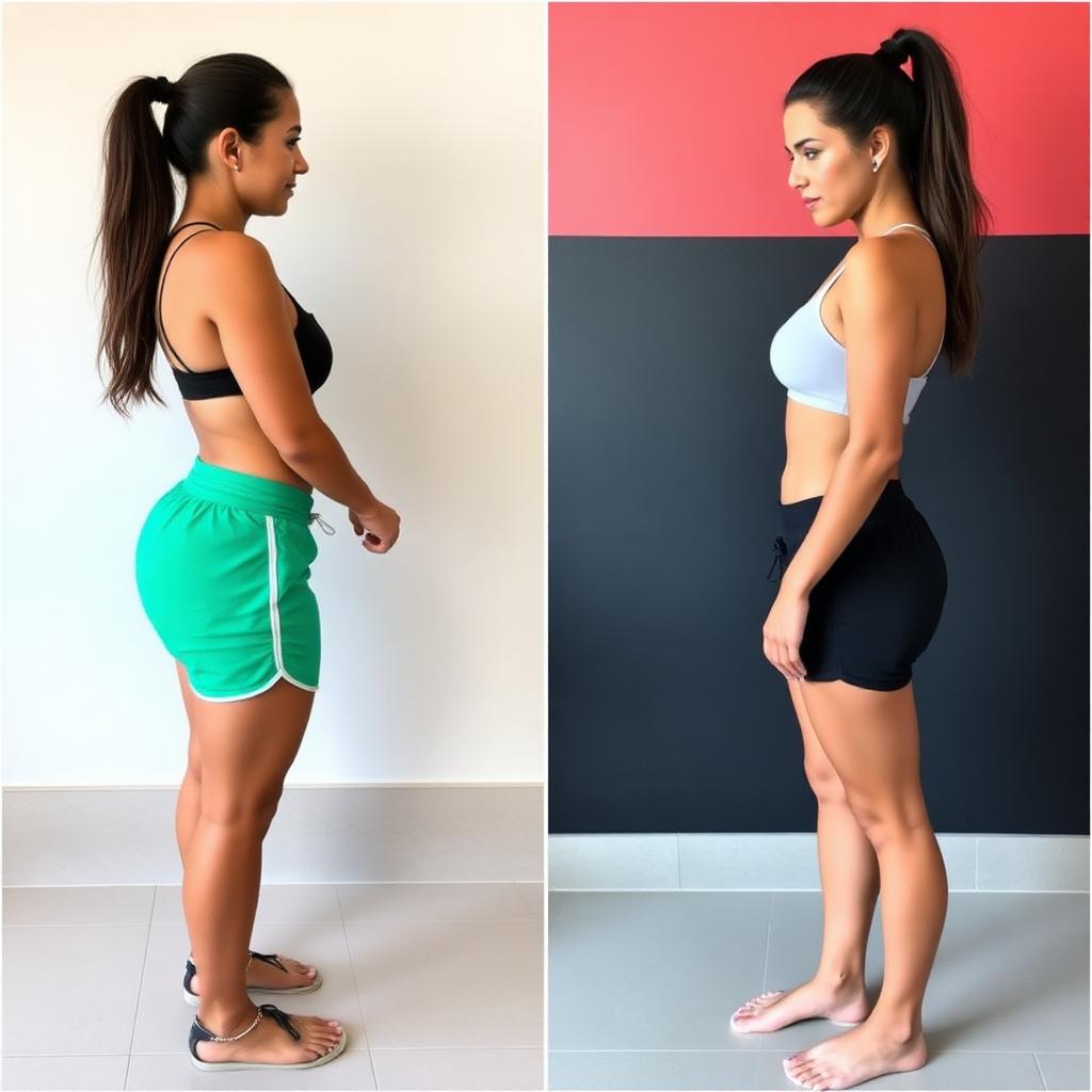 Antes e depois de Juliana F.